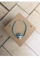 Bracelet BESSIE turquoise poisson multicolore
