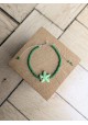 Bracelet BESSIE vert étoile de mer