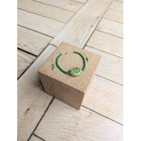 Bracelet BESSIE vert coquillage
