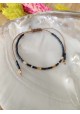 BRACELET CAMILLE x CLYDE - lot de 3 bleu marine et écru