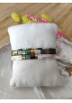 BRACELET CAMILLE x CLYDE - lot de 3 vert et doré