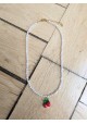 Collier CELESTINE cerise