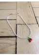 Collier CELESTINE cerise