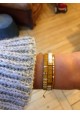 BRACELET CAMILLE x CLYDE - lot de 3 moutarde et écru