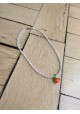 Collier CELESTINE orange