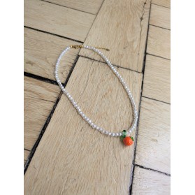 Collier CELESTINE orange