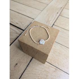 Bracelet BESSIE coquillage beige