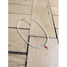 Collier CELESTINE piment