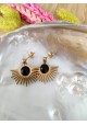 Boucles d'oreilles CASEY - noir