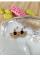 Boucles d'oreilles CASEY - noir