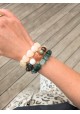 Bracelet DIANE kaki et marron 12€