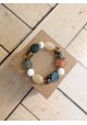 Bracelet DIANE kaki et marron 12€
