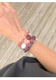 Bracelet DIANE bordeaux et rose 12€