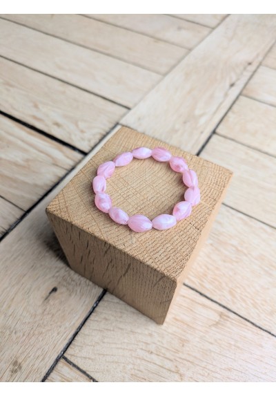 Bracelet DELPHINE rose pâle 10€