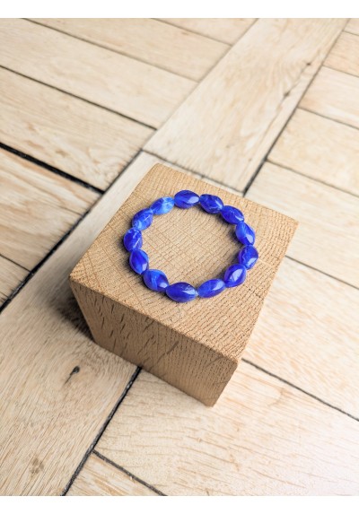 Bracelet DELPHINE bleu roi 10€