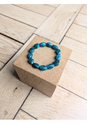 Bracelet DELPHINE bleu canard 10€