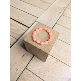 Bracelet DELPHINE saumon 10€