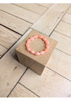 Bracelet DELPHINE saumon 10€