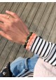 Bracelet DELPHINE saumon 10€