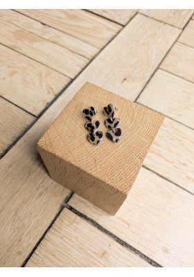 Boucles d'oreilles DOMITILLE léopard 16€