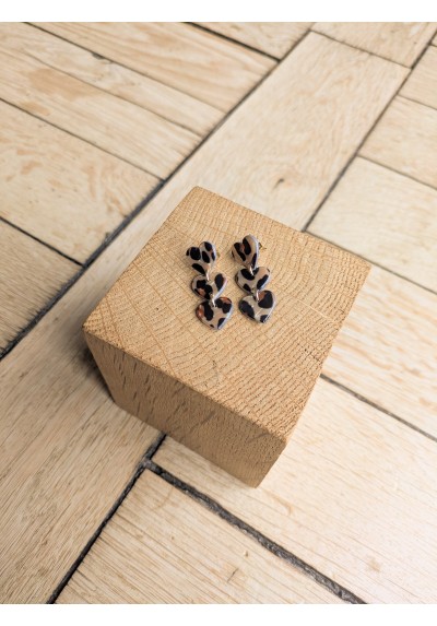 Boucles d'oreilles DOMITILLE léopard 16€