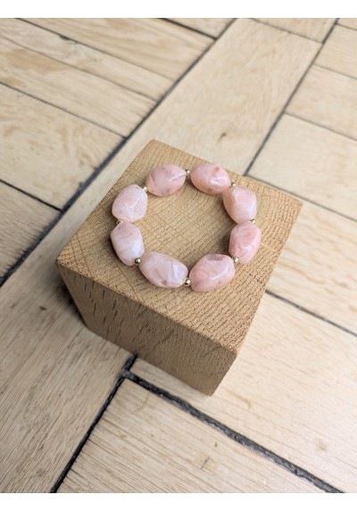 Bracelet ESMEE rose pâle