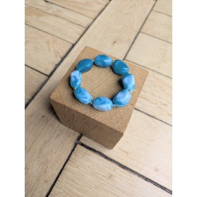 Bracelet ESMEE bleu glacier 14€