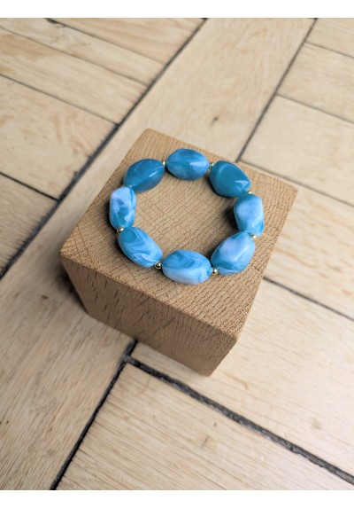 Bracelet ESMEE bleu glacier