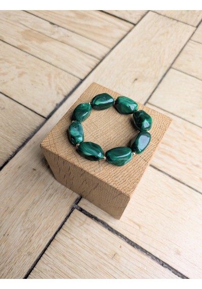 Bracelet ESMEE vert foncé