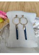 Boucles d'oreilles CARRIE blanche