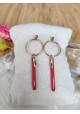 Boucles d'oreilles CARRIE blanche