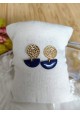 Boucles d'oreilles CHLOE - bleu fjord