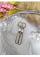Boucles d'oreilles CLAIRE - blanche