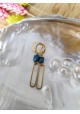 Boucles d'oreilles CLAIRE - blanche