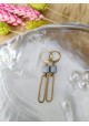 Boucles d'oreilles CLAIRE - blanche