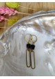 Boucles d'oreilles CLAIRE - blanche