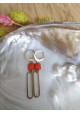 Boucles d'oreilles CLAIRE - blanche