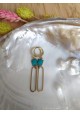 Boucles d'oreilles CLAIRE - blanche
